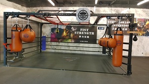 EVB <span class=keywords><strong>Cage</strong></span> carrée professionnelle portable autoportante en acier inoxydable 4x6 Mini ring de boxe pour le kickboxing - Product Image 5