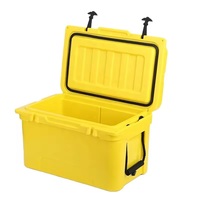 Glacière isotherme rotomoulée 45L en PE, personnalisable, design moderne, avec compresseur, chaise intégrée, panier portable pour aliments et canettes