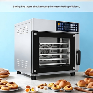 <span class=keywords><strong>Four</strong></span> à Cuisson Électrique de Qualité Commerciale avec <span class=keywords><strong>Vapeur</strong></span> pour la Production Professionnelle de Pain, de Pizza et de Gâteaux de Lune - Product Image 3