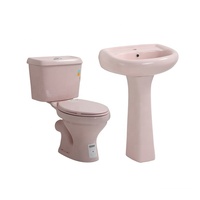 ORTONBATH Europe Afrique Nigéria Articles sanitaires en céramique bon marché Salle de bain Deux pièces Wash Down WC Toilette avec cuvette Couvre-siège Toilettes