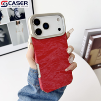Kedatangan Baru Gaya Mewah Warna Polos Pola Gunung Bersalju Berlapis Elektro Anti-Jatuh Casing Ponsel untuk Iphone 17/16/15/14