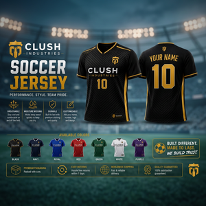 Men's Soccer Jersey-100% Polyester Short Sleeve Moisture Wicking & UV Protection - Product Image 2