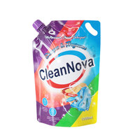 Personnalisé 1L 2L PET Blanc PE Plastique Stand Pouch Vis Coin Bec pour Savon Liquide Lessive Détergent Vodka Grain