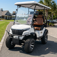 Voiturette de golf classique à siège épais, design populaire, buggy de tourisme, chariot de golf au lithium – Marchés USA, Espagne, Italie