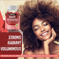 Bonbons gommeux de vitamines capillaires pour adultes sous marque privée avec biotine et acide folique – Complément beauté – 60 gommes