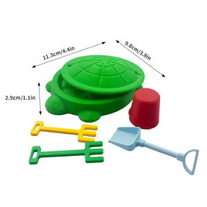 Creative Mini Plastic Cartoon Tortoise-Shaped Sand Play <b>Set</b> Outdoor Children's Water Beach <b>Toy</b> Customized Color Unisex Summer - Product Image 6