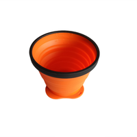 Gobelet en silicone pliable sans BPA, tasse de voyage portable pour les sports de plein air et le camping