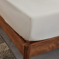 Tissu lyocell en bambou biologique de style européen et américain literie d'hôtel drap de lit ensemble de draps lyocell en bambou
