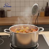 Termometer Dapur Digital Portabel SW dengan Layar LCD dan Fungsi Timer Dapur, Bertenaga Baterai