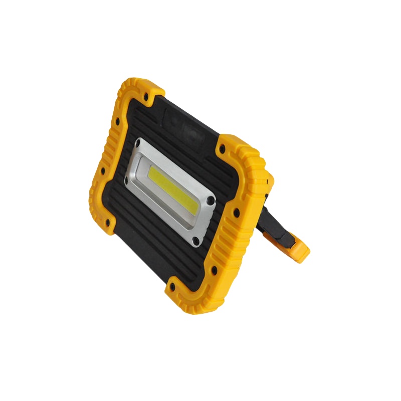 Rechargeable LED Work Light – 30W COB, Magnetic Base, Waterproof, With SOS Mode (Yellow)