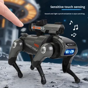 ของเล่นสุนัขหุ่นยนต์อัจฉริยะ ควบคุมด้วยรีโมทผ่านแอพ พร้อมกล้อง ไฟ และเสียงเพลง รองรับการตั้งโปรแกรม ระบบ AI รู้จำเสียง และแสดงท่าผาดโผน - Product Image 4