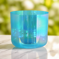 Ensemble bols chantants en cristal de lumière cosmique de couleur de Chakra d'usine HF bols sonores en cristal de guérison par le son thérapie de méditation