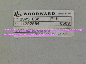 1 controlador WOODWARD Peak150 9905-860 usado. - Product Image 6