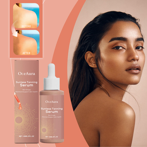 OEM gouttes autobronzantes sans soleil améliorer la peau mélanine liquide lustre naturel correcteur de couleur <span class=keywords><strong>pour</strong></span> le corps visage essence de booster de bronzage - Product Image 4