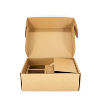 Boîte d'emballage personnalisée en kraft avec séparateurs pour l'expédition de coffrets cadeaux cosmétiques et de soins de la peau en plusieurs unités, idéale pour les abonnements.