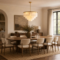Lustre contemporain rond en marbre d'albâtre espagnol et laiton, lampe suspendue pour salon, villa, plafonds hauts