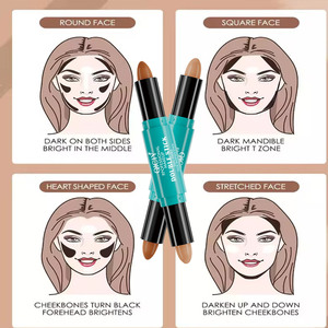 Nouveau Stick Correcteur, Bronzer, Contour Visage, Fond de Teint, Stylo Illuminateur et Stick Contour Double-embout pour Ombres - Product Image 5