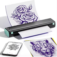 Mesin Fotokopi Tato Nirkabel Termal A4 Portabel Mini Printer Tato Nirkabel untuk Stensil Sementara Aksesori Rias Permanen