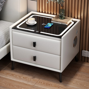 <span class=keywords><strong>Table</strong></span> <span class=keywords><strong>de</strong></span> <span class=keywords><strong>chevet</strong></span> intelligente avec chargement sans fil et connectivité Bluetooth - Product Image 2