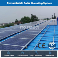 Soporte de Montaje Solar en Forma de L de Aluminio, Accesorios para Techos Metálicos, Base en L Compatible con Riel PV, Instalación Rápida