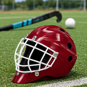 Casques de gardien de but de hockey sur gazon en gros, équipements de protection personnalisés pour clubs sportifs et distributeurs - Product Image 1