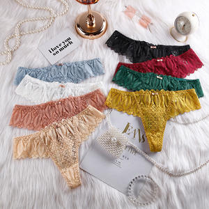 Großhandel: Zarte Spitze mit Bestickten Diamanten, Atmungsaktiver Damen-Slip, Sexy Offener Schritt - Product Image 3