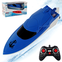 Mainan Perahu Remote Control untuk Anak-anak, Perahu RC Kecepatan Tinggi, Kapal Mainan RC 2.4GHz, Perahu Air Bermotor Listrik untuk Anak-anak
