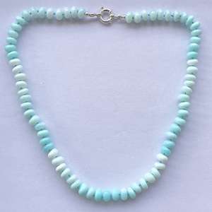 Cuentas Redondas Lisas de Ópalo Azul Degradado Natural de 6mm y 8mm, Hechas a Mano, con Cierre de Plata de Ley 925, Grado AAA, Certificado IGI, Regalo - Product Image 4