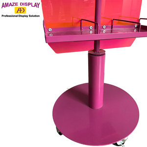 Customizable Supermarket Movable Shelf Pharmacy Home bar Shop Double <strong>Siaded</strong> Metal Anti-rust Display Rack Factory Price - Product Image 4
