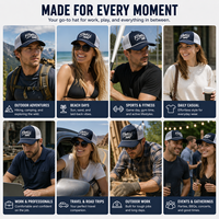 Casquette Trucker en Maille Coréenne Personnalisée OEM ODM avec Visière Courbe et Broderie de Logo Frontal