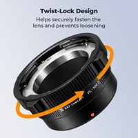 Adaptor Lensa Kamera Presisi Tinggi K&F Concept dari Aluminium Alloy Grosir PL-NIK Z Lens Mount Adapter