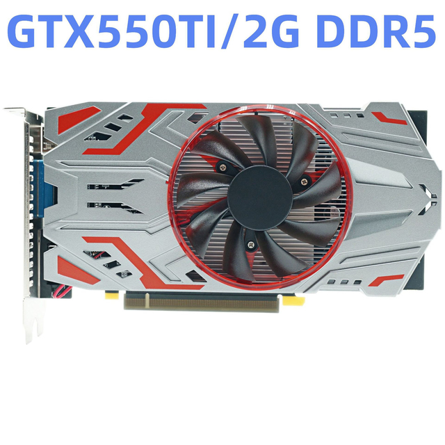 New GTX 550 Ti 2GB GDDR5 Fan-Cooled Discrete Graphics Card for Desktop PC Gaming