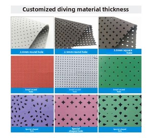 1mm 2mm <span class=keywords><strong>Neoprene</strong></span> Tecido Impermeável Perfurado Respirável para Mergulho Piquenique Pad Laptop Bags com Poliéster Nylon Prata Fibra - Product Image 6
