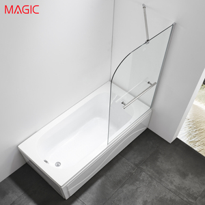 Paroi de <span class=keywords><strong>douche</strong></span> coulissante <span class=keywords><strong>pliable</strong></span> pour hôtel, design européen, en aluminium aviation, pour salle de bain - Product Image 5