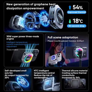 2025 RedMagic VC Liquid Cooler 6 Pro Phone Cooler 30W Power Cooling AI Control de temperatura Hebilla magnética Modo dual - Product Image 4