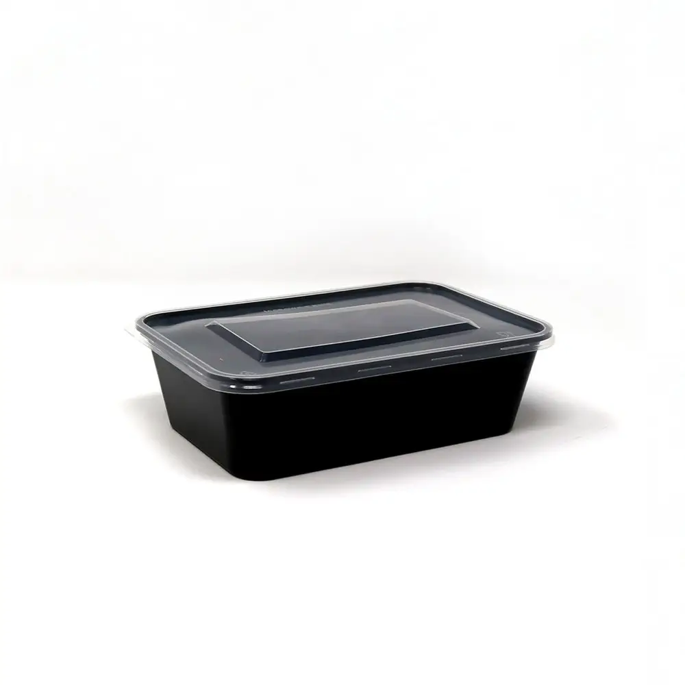 Одноразовый пластиковый поднос для еды из ПП, черные пластиковые подносы, поднос для еды