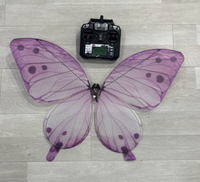 Dron Mariposa con Control Flysky, LED, Envergadura de 72 cm, Desmontable, Batería Recargable 2S, Iluminación para Escenarios, Bodas, Eventos, Fiestas, Novedades