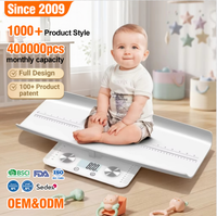 Balance bébé 2-en-1 de haute qualité à affichage numérique pour la taille et le poids, directement de l'usine, exclusive pour les bébés