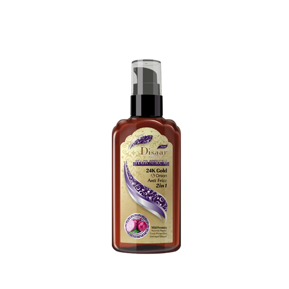 Disaar-aceite Natural para el cabello, suero para el cabello con tratamiento Anti encrespamiento, oro de 24 quilates y cebolla