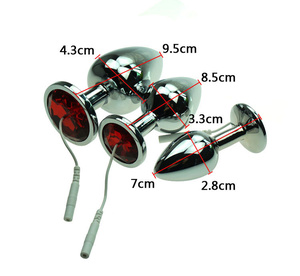 ปลั๊กสแตนเลสแบบกระสุนใหม่ ปลั๊กกระตุ้นไฟฟ้าสำหรับนวดต่อมลูกหมาก ชุดปลั๊กทวารหนัก ของเล่นไฟฟ้าสำหรับผู้ชาย ผู้หญิง และเกย์ เกมอีโรติก - Product Image 4