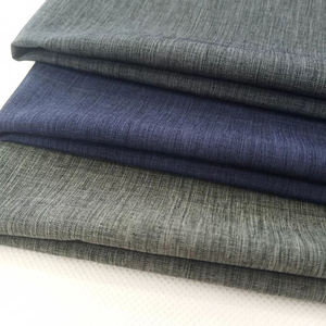 Tissu spandex à haute élasticité en feutre doux de polyester cationique avec <span class=keywords><strong>deux</strong></span> lignes de tons et microfibre de polyester à rayures <span class=keywords><strong>comme</strong></span> le denim - Product Image 5