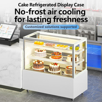 Vitrine Réfrigérée Commerciale MUXUE pour Gâteaux avec Ventilateur de Refroidissement et Éclairage LED - Vitrinas Refrigeradas