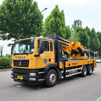 Grue de camion pliante JIUBANG, directement de l'usine, capacité de levage 18000 kg, moment de levage 7600 KN.M, pression nominale 30 MPa, portée des stabilisateurs 8200 mm