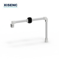 XISENC XS-PA-6060-005 Série 6060 – Ensemble de bras de support HMI en aluminium à 3 sections pour machine CNC