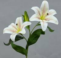 Premium 3D Seiden-Weiche Künstliche Lilien Realistische Moderne Heim- und Hochzeitsdekoration Hochwertige Umweltfreundliche Muttertags-Blumen