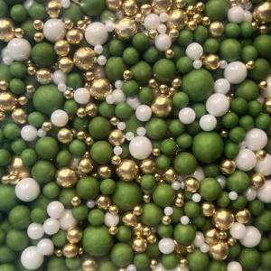 ลูกปัดน้ำตาลเคลือบด้านสำหรับตกแต่งเค้ก คริสต์มาส ฮาโลวีน วันวาเลนไทน์ วันเกิด ของตกแต่งเค้กแบบกินได้ สำหรับช่างตกแต่งเค้ก - Product Image 1