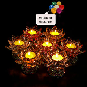 Decorazioni per la casa in cristallo artigianale di cristallo decorazioni per il burro di loto portacandele ornamenti Set regalo accessori - Product Image 5