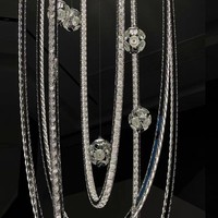 Lustre de luxe à pendentifs longs en cristal pour escalier rotatif, salle à manger, hall à haut plafond, villa duplex, éclairage artistique