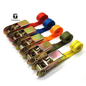 Correa de hebilla de amarre de trinquete de poliéster de 25mm y 800kg para correa de amarre de carga amarre de trinquete sin fin - Product Image 1