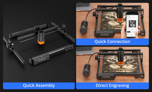 <span class=keywords><strong>AtomStack</strong></span> A10 <span class=keywords><strong>Pro</strong></span> V2 grabador láser 10W láser 0,01mm máquina cortadora de grabado de alta precisión madera cuero CNC cortador grabador - Product Image 2